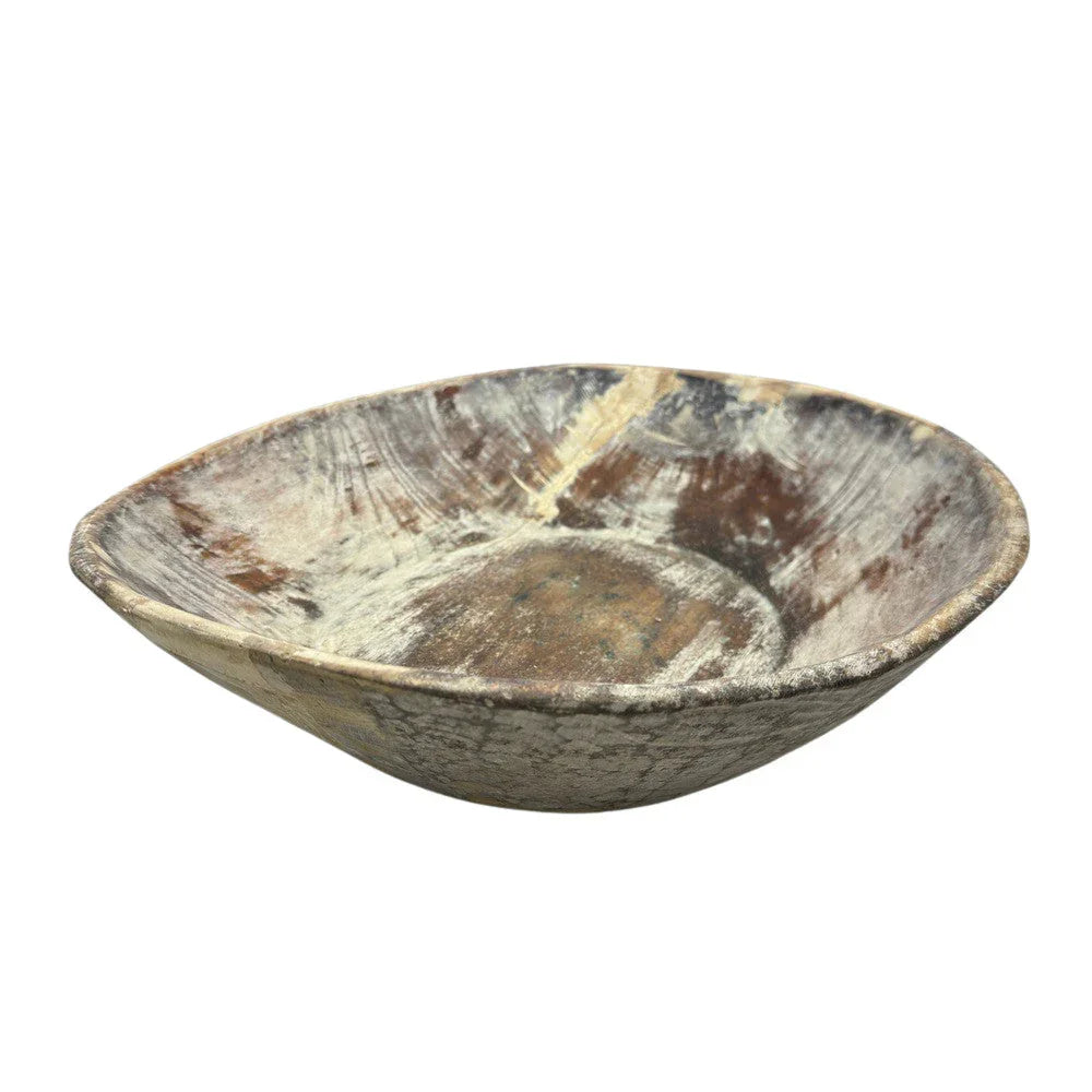 Vintage Wooden Parat Bowl - Medium - Berbere Imports