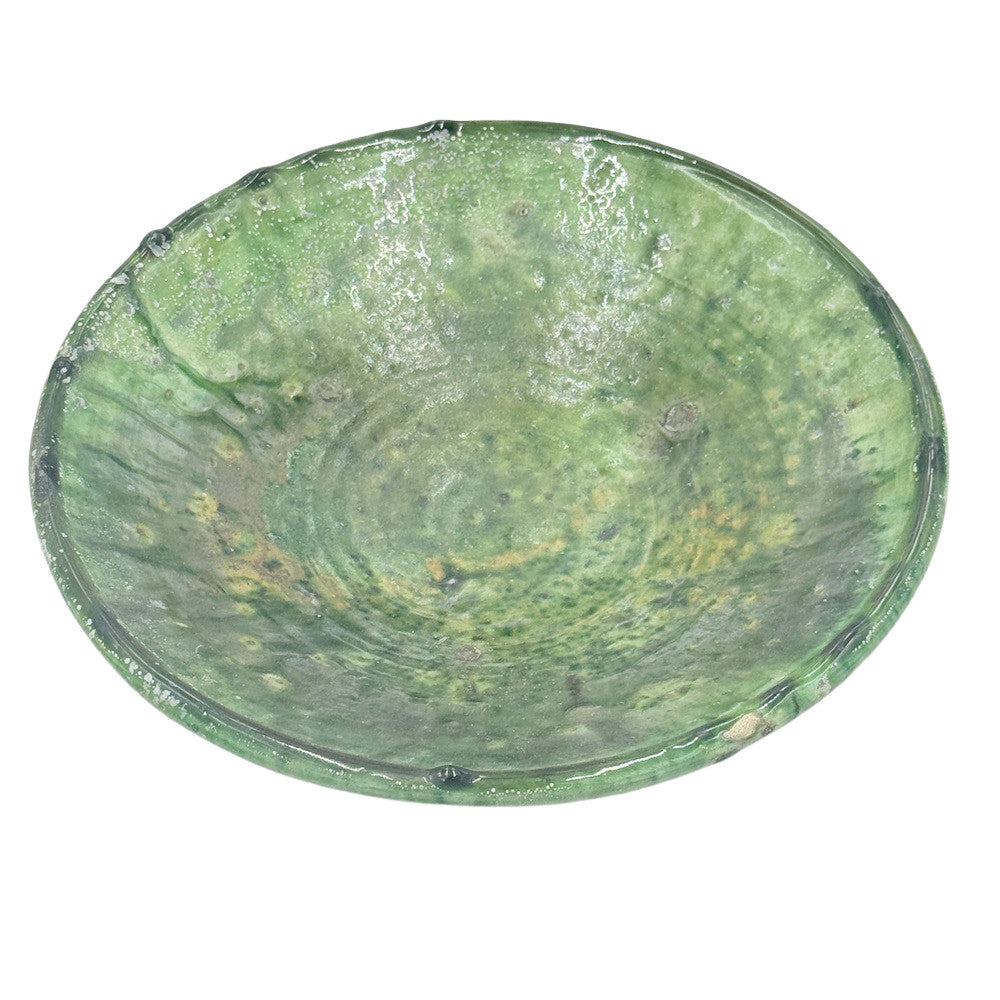 Moroccan Ceramic Tamegroute Plate - Berbere Imports