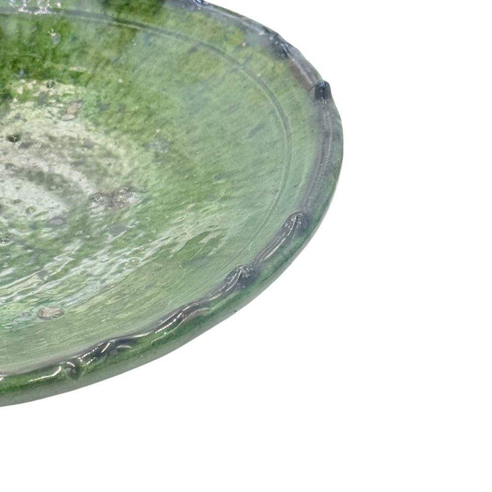 Moroccan Ceramic Tamegroute Plate - Berbere Imports