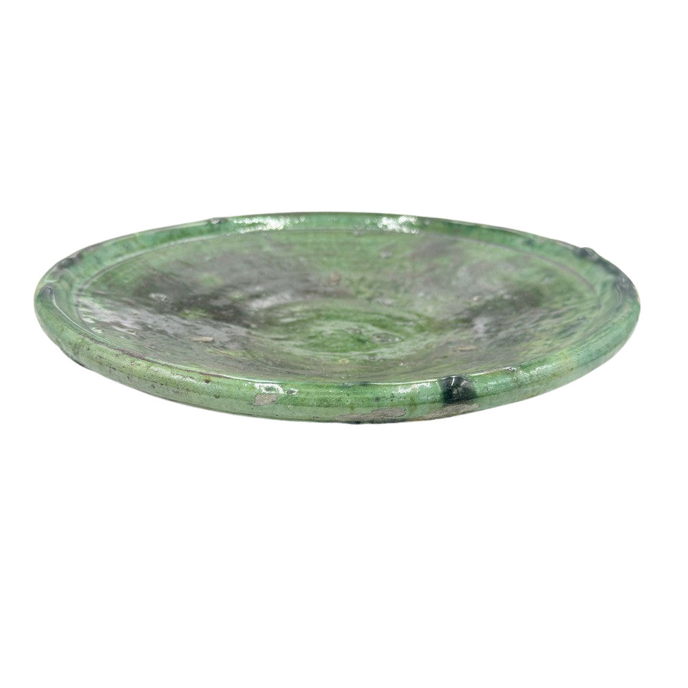 Moroccan Ceramic Tamegroute Plate - Berbere Imports