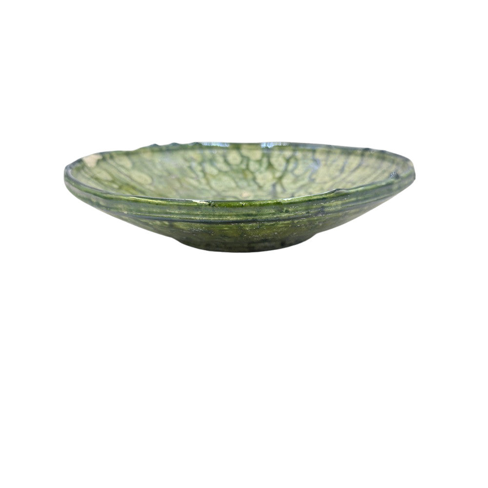 Moroccan Ceramic Tamegroute Plate - Berbere Imports