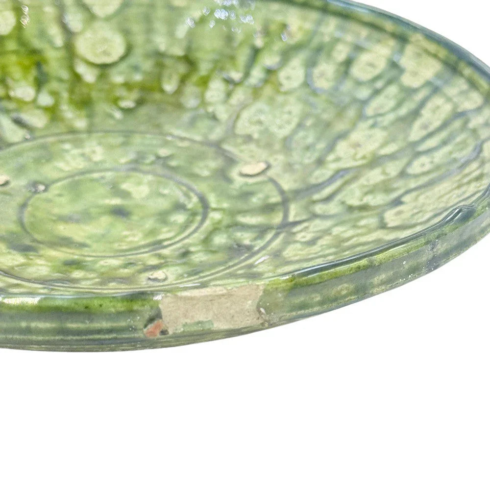 Moroccan Ceramic Tamegroute Plate - Berbere Imports