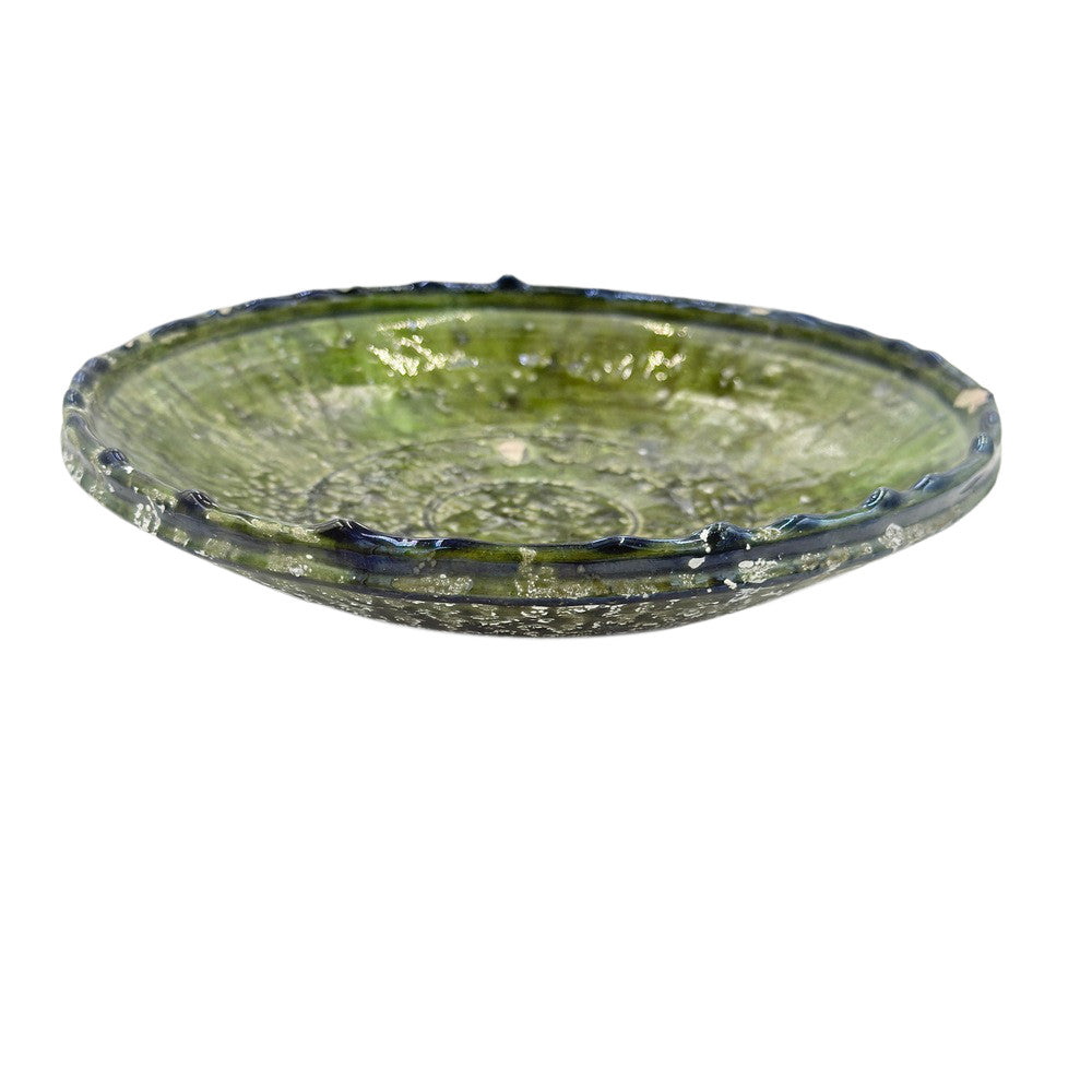 Moroccan Ceramic Tamegroute Plate - Berbere Imports