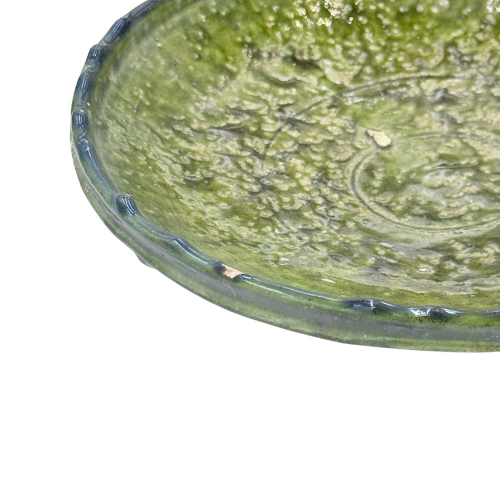 Moroccan Ceramic Tamegroute Plate - Berbere Imports
