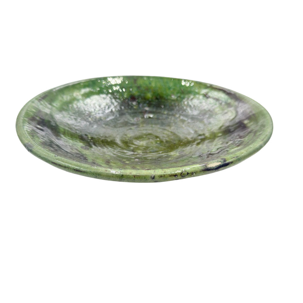 Moroccan Ceramic Tamegroute Plate - Berbere Imports