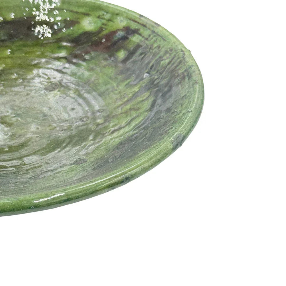 Moroccan Ceramic Tamegroute Plate - Berbere Imports