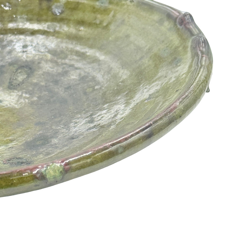 Moroccan Ceramic Tamegroute Plate - Berbere Imports