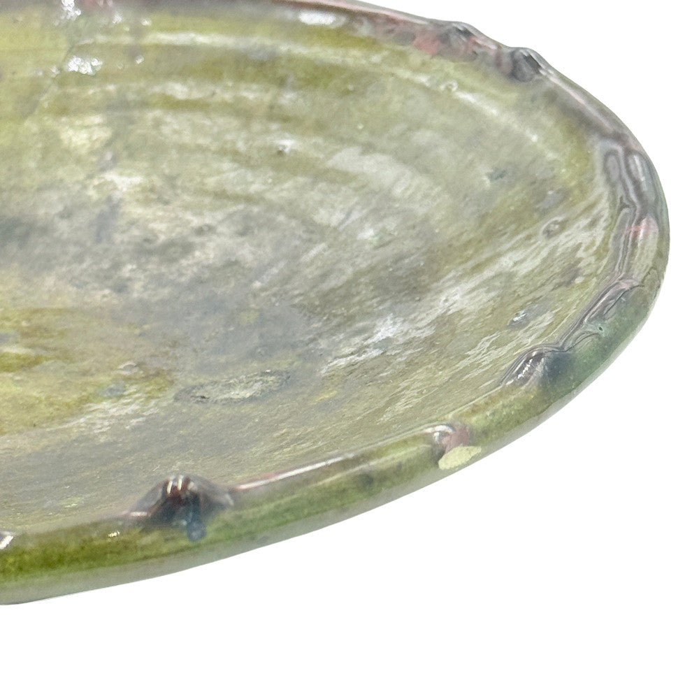 Moroccan Ceramic Tamegroute Plate - Berbere Imports