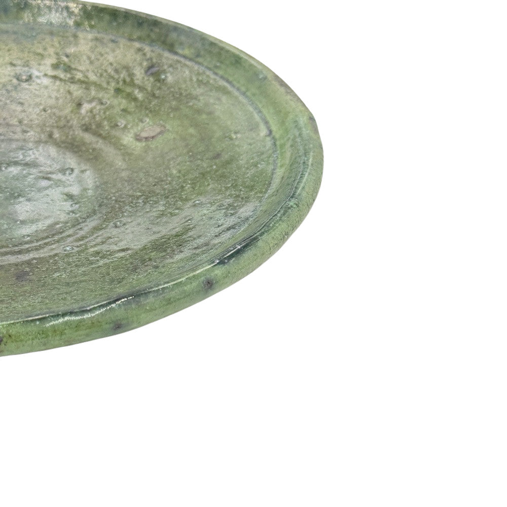 Moroccan Ceramic Tamegroute Plate - Berbere Imports