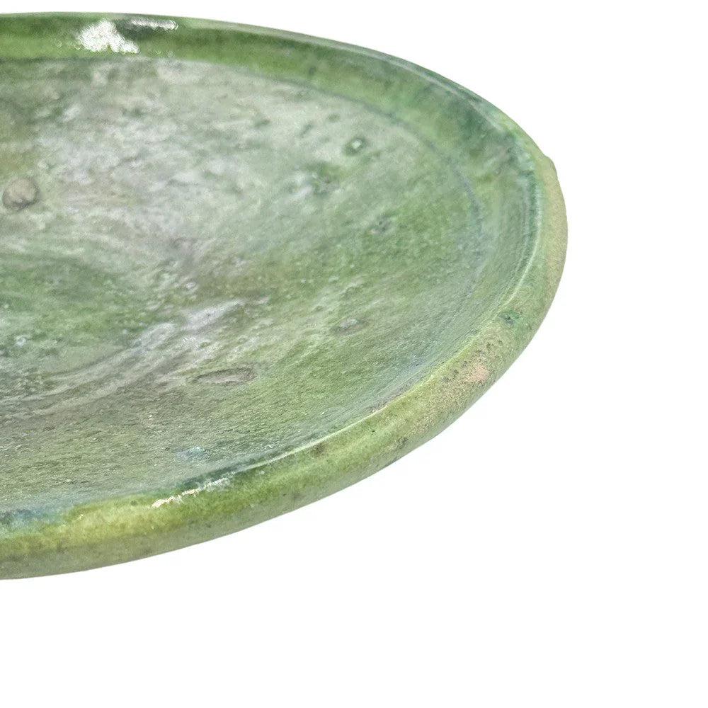 Moroccan Ceramic Tamegroute Plate - Berbere Imports