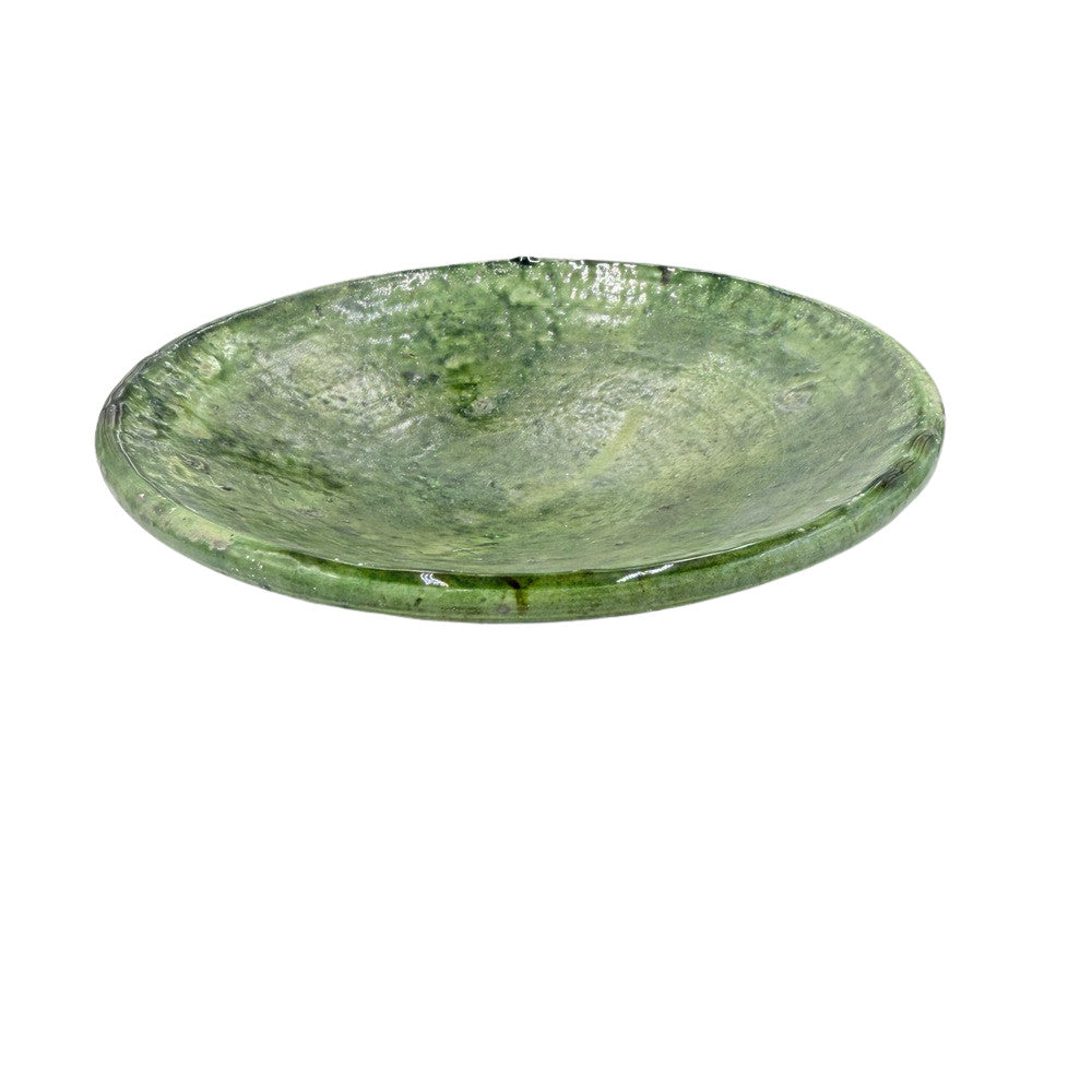 Moroccan Ceramic Tamegroute Plate - Berbere Imports