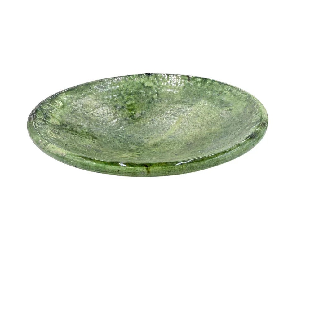 Moroccan Ceramic Tamegroute Plate - Berbere Imports