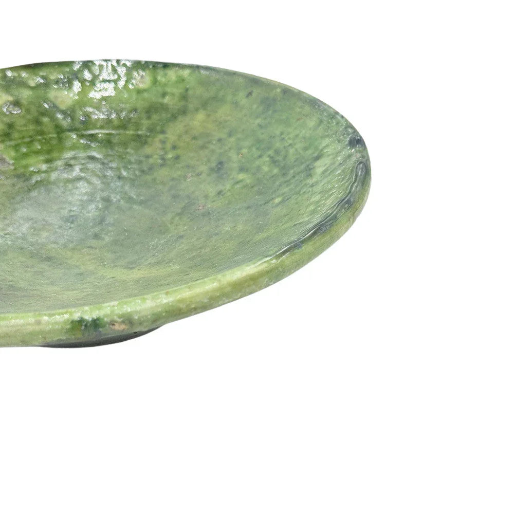 Moroccan Ceramic Tamegroute Plate - Berbere Imports