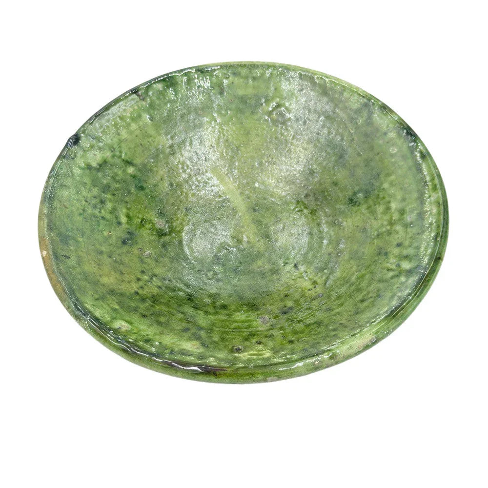 Moroccan Ceramic Tamegroute Plate - Berbere Imports