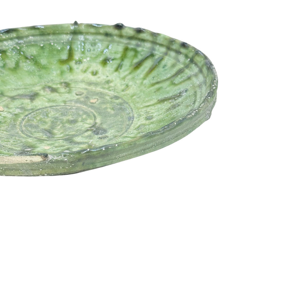 Moroccan Ceramic Tamegroute Plate - Berbere Imports