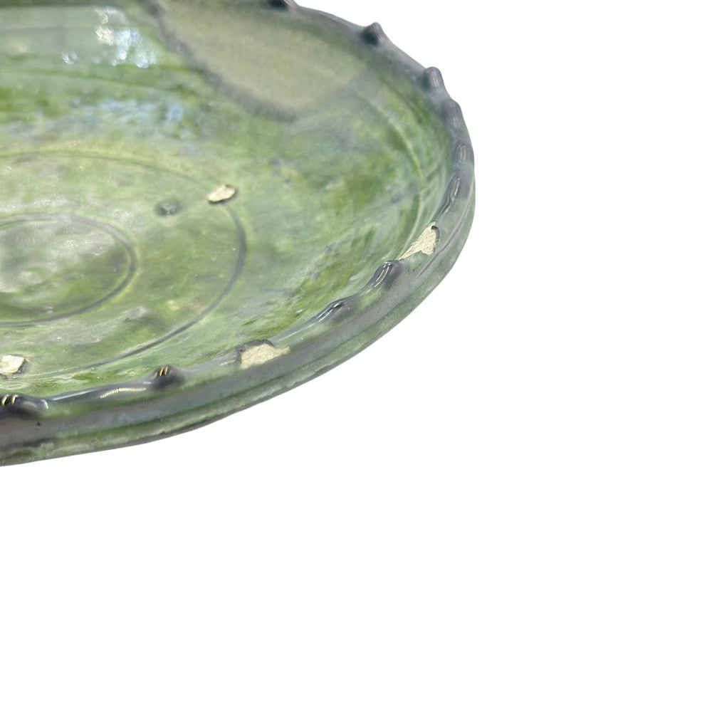 Moroccan Ceramic Tamegroute Plate - Berbere Imports