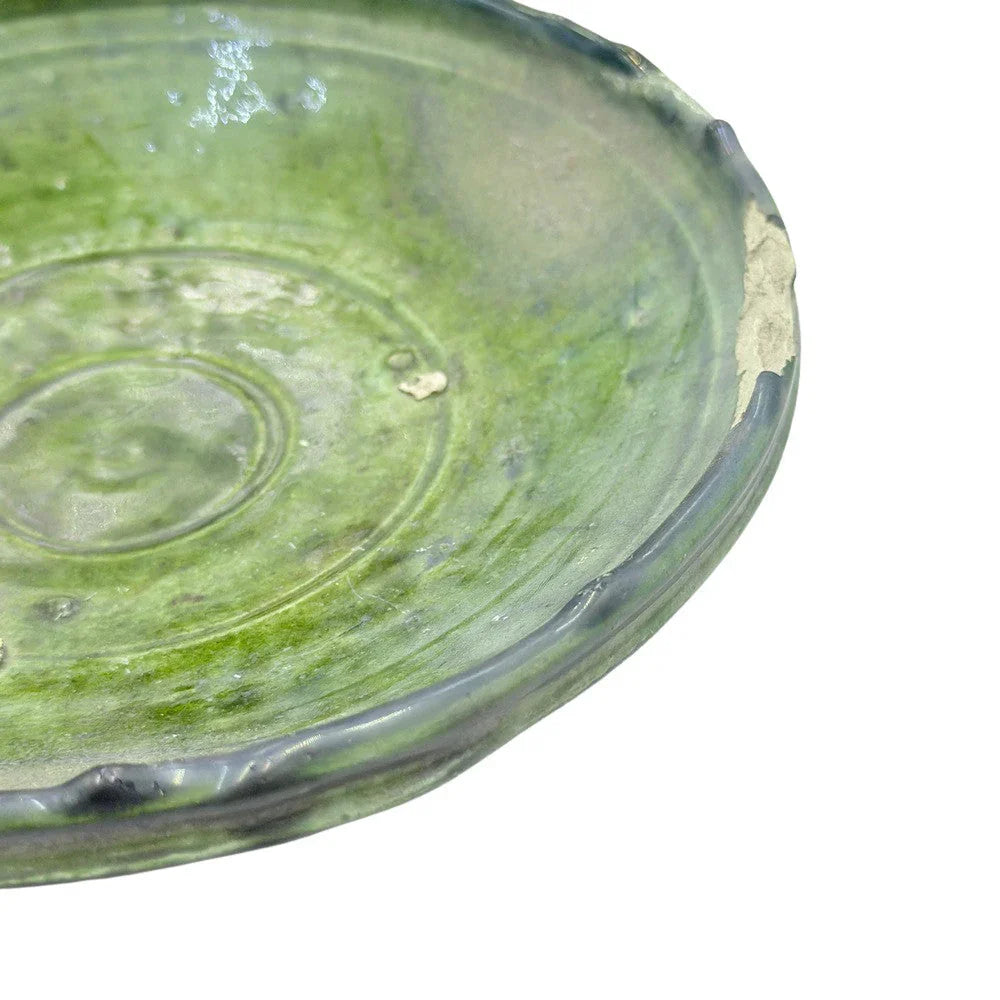 Moroccan Ceramic Tamegroute Plate - Berbere Imports