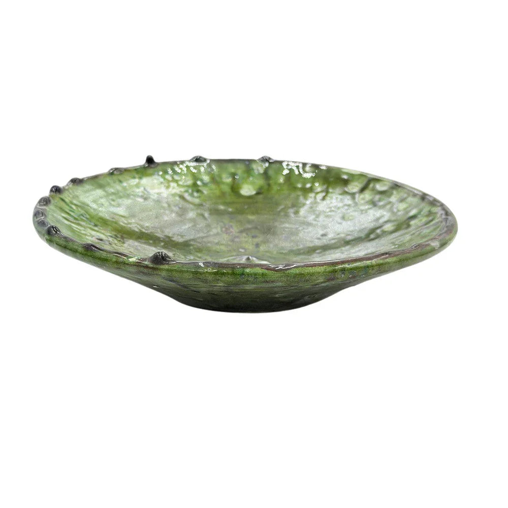 Moroccan Ceramic Tamegroute Plate - Berbere Imports