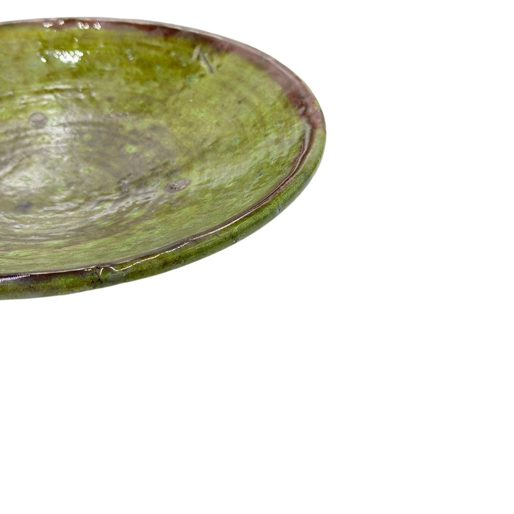 Moroccan Ceramic Tamegroute Plate - Berbere Imports