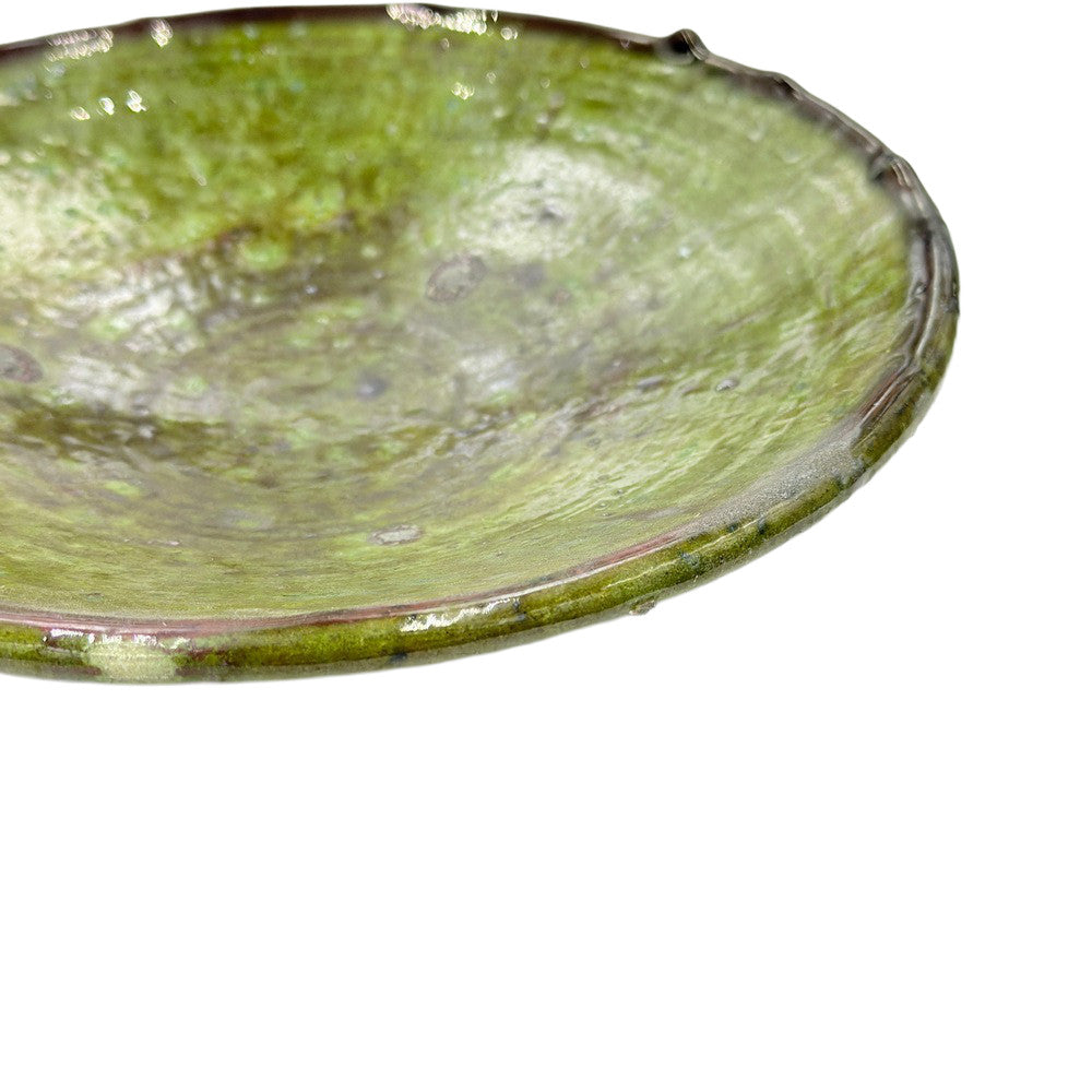 Moroccan Ceramic Tamegroute Plate - Berbere Imports