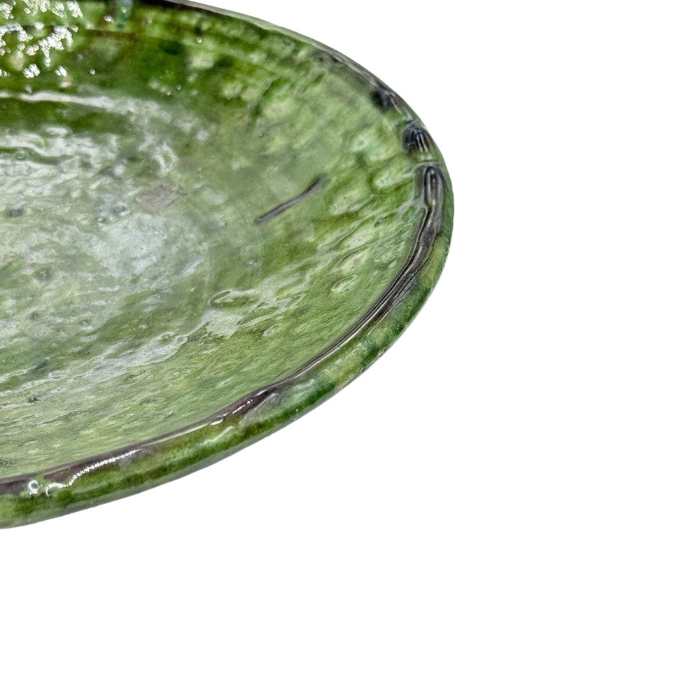 Moroccan Ceramic Tamegroute Plate - Berbere Imports
