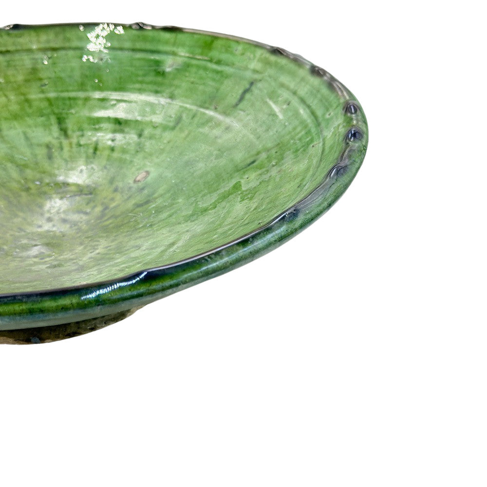 Moroccan Tamegroute Pedestal Bowl - Berbere Imports