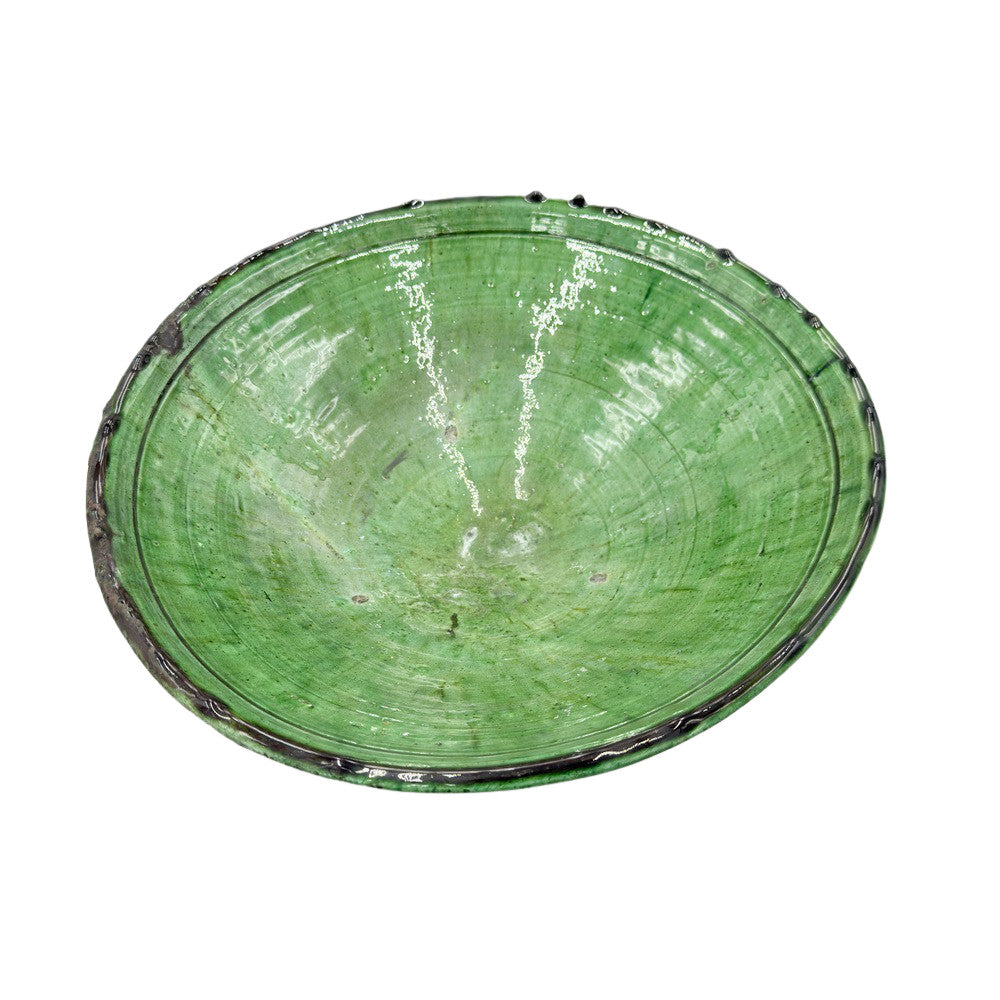 Moroccan Tamegroute Pedestal Bowl - Berbere Imports