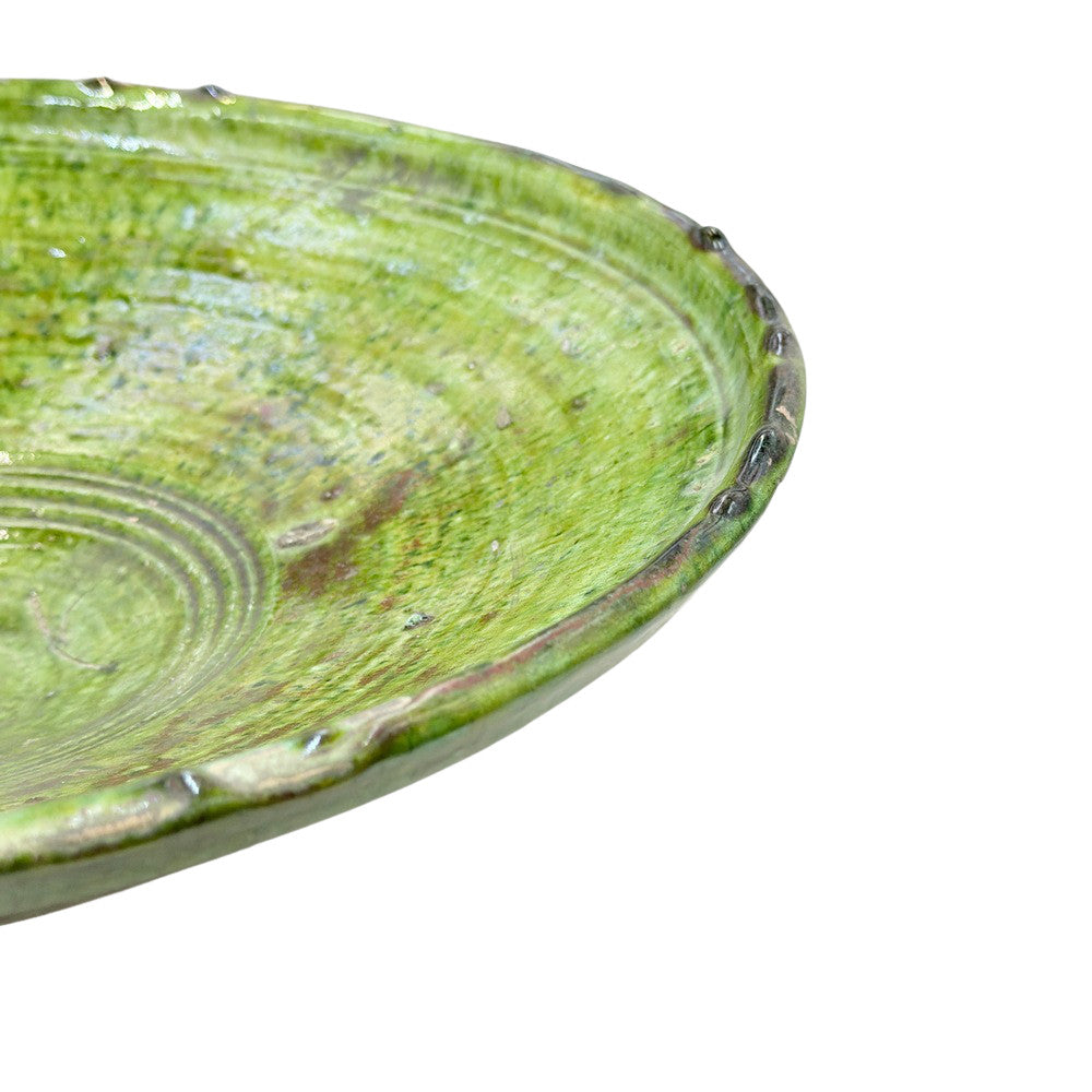 Moroccan Tamegroute Pedestal Bowl - Berbere Imports