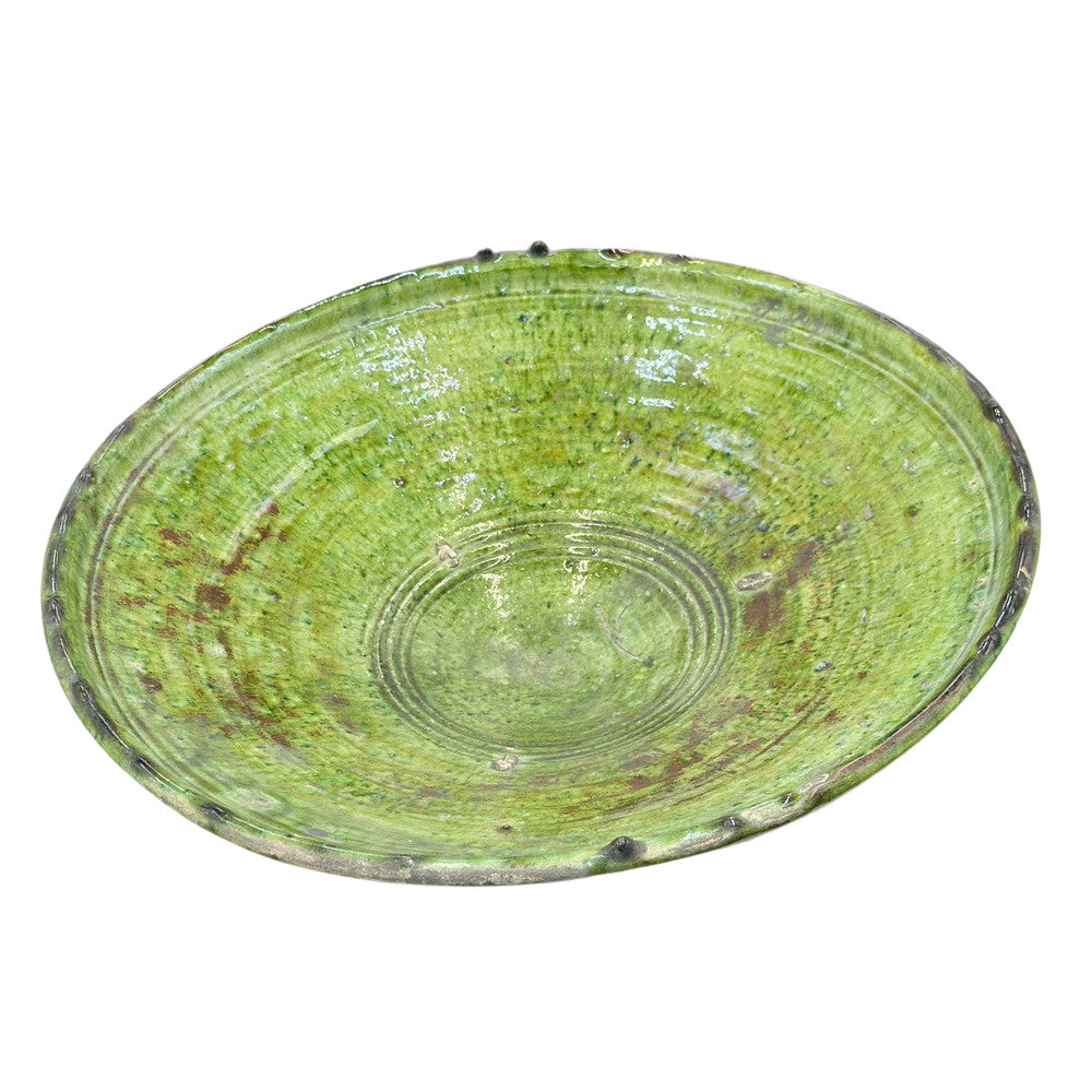 Moroccan Tamegroute Pedestal Bowl - Berbere Imports
