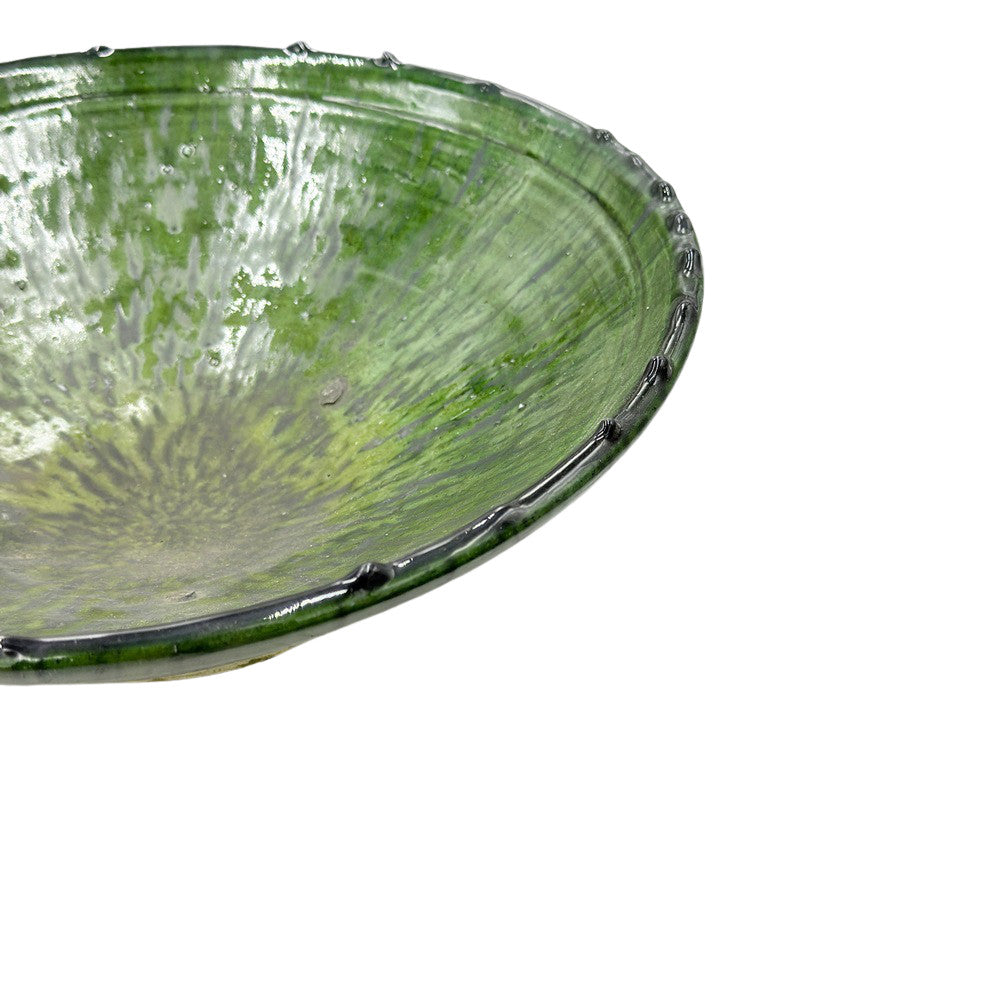 Moroccan Tamegroute Pedestal Bowl - Berbere Imports