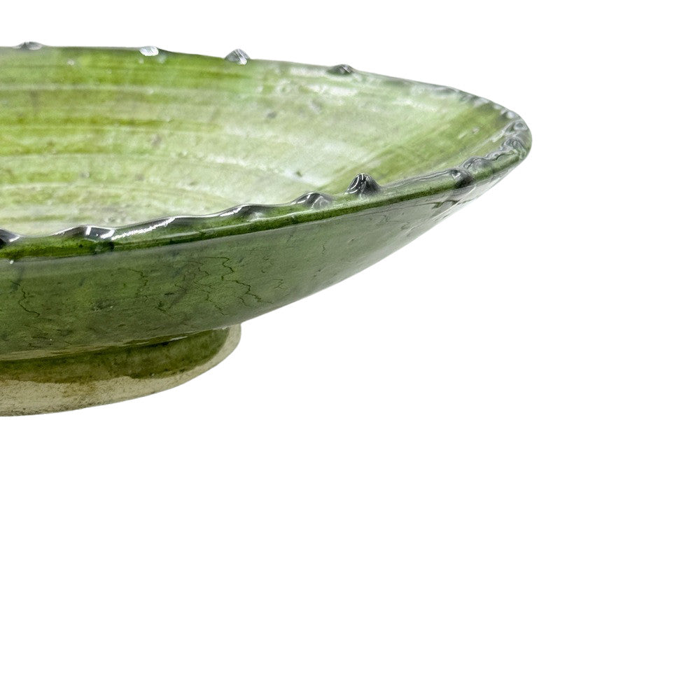 Moroccan Tamegroute Pedestal Bowl - Berbere Imports