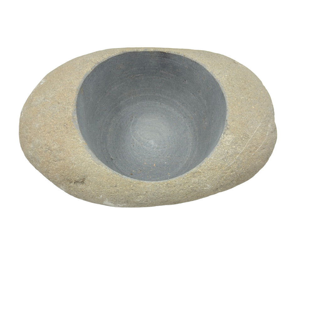 Indonesian River Rock Buval Bowl - Berbere Imports