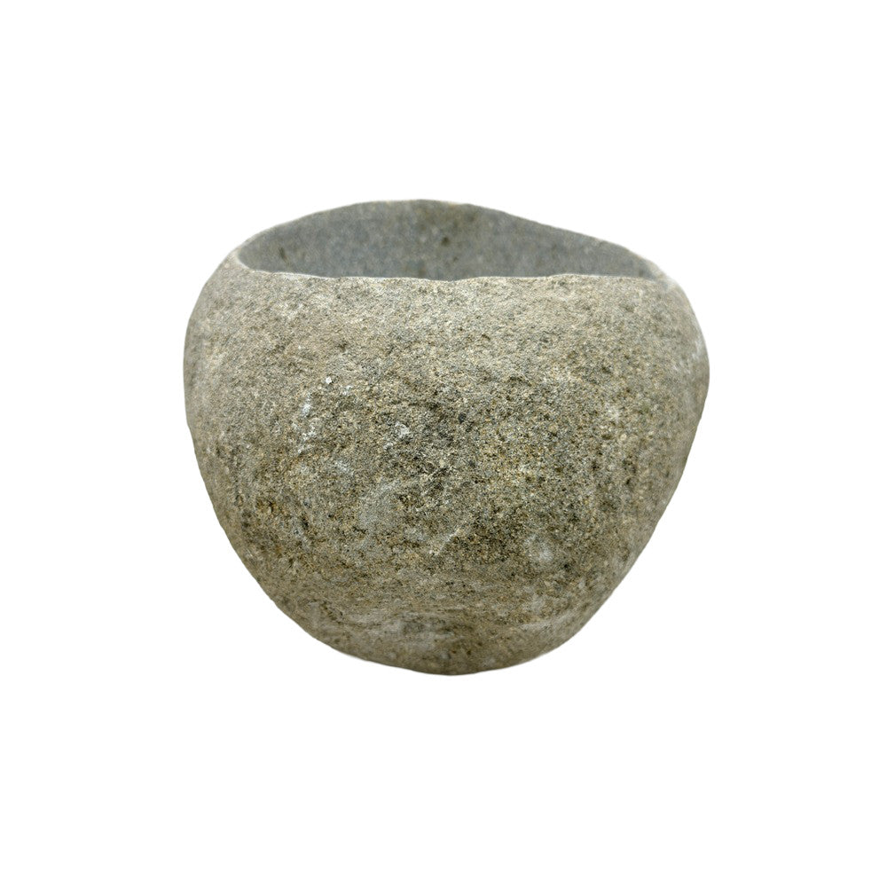 Indonesian River Rock Buval Bowl - Berbere Imports