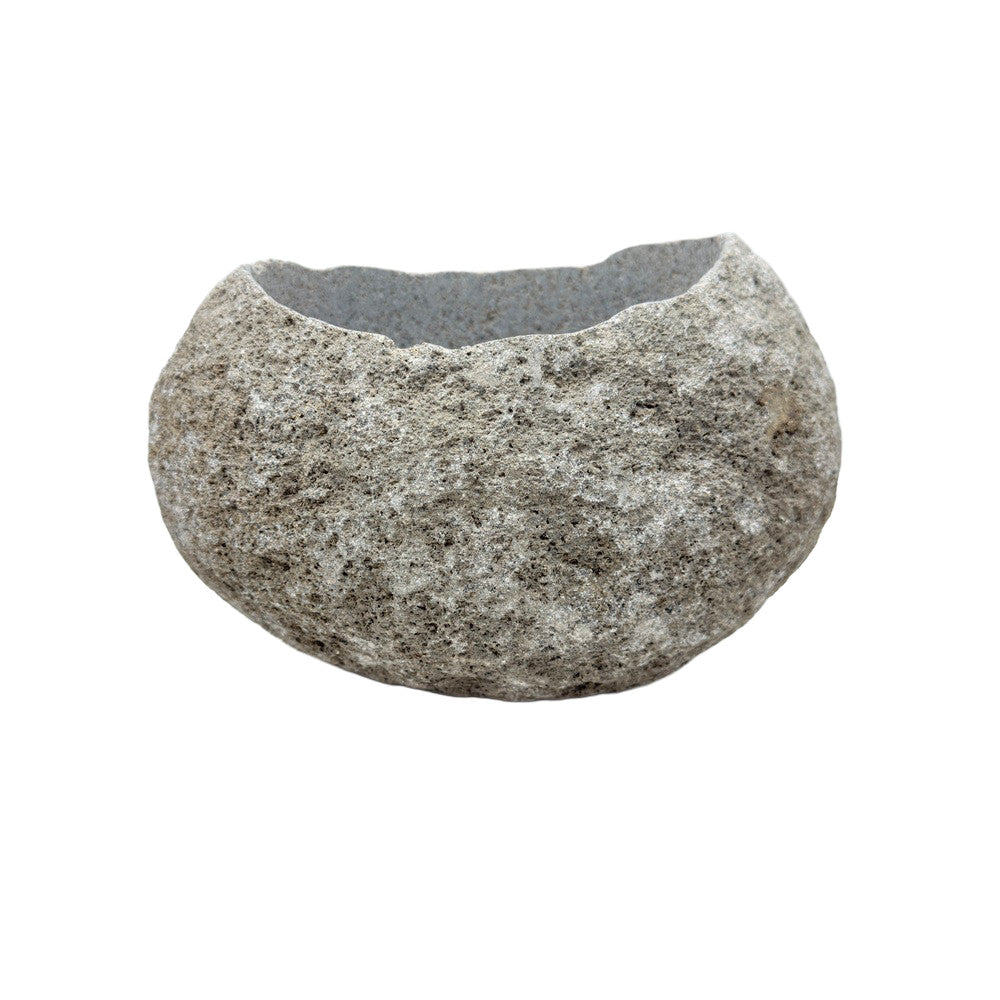 Indonesian River Rock Buval Bowl - Berbere Imports