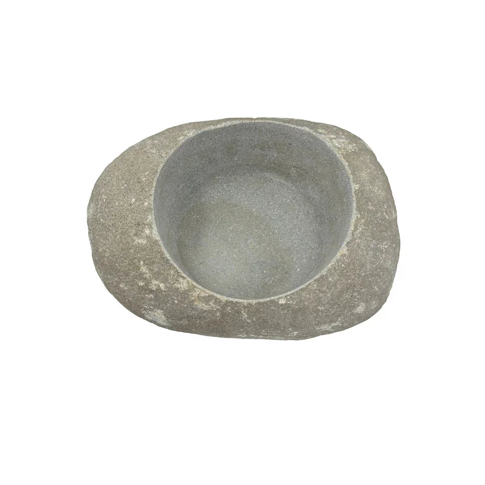 Indonesian River Rock Buval Bowl - Berbere Imports