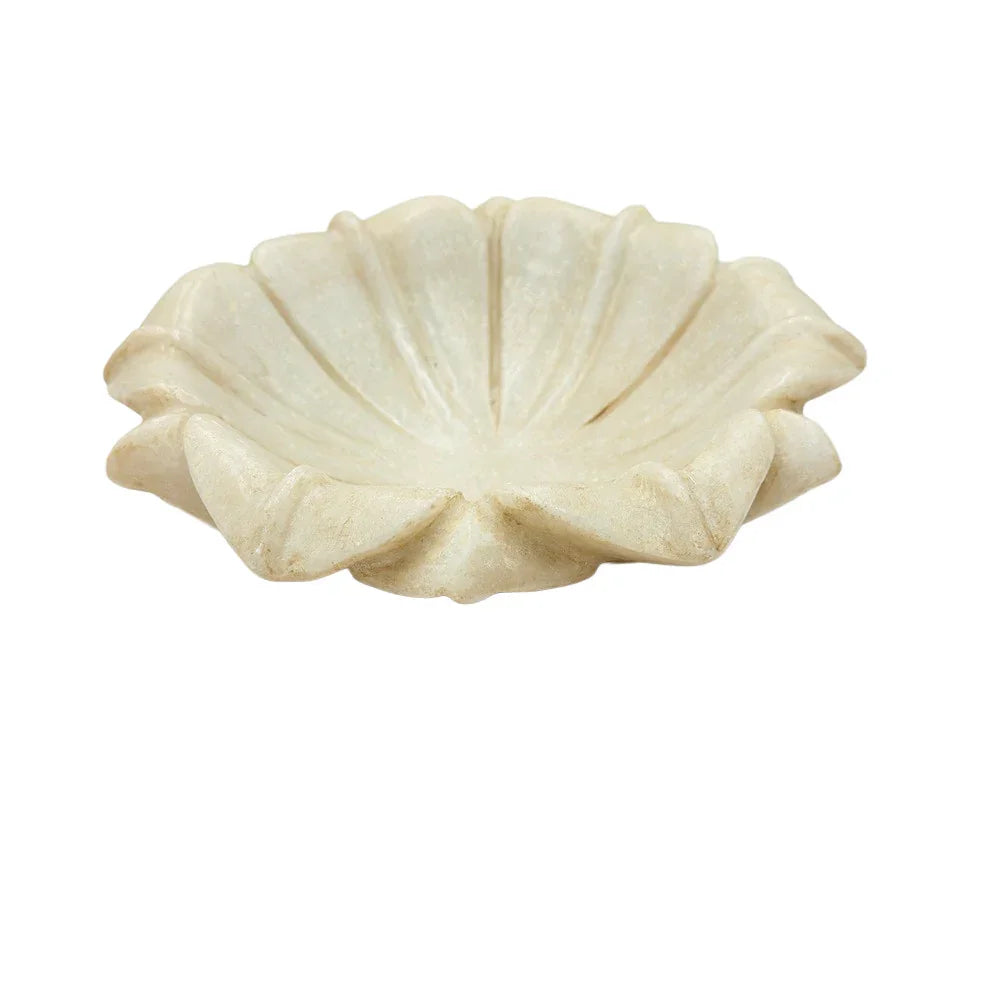 Marble Lotus Dish - Berbere Imports