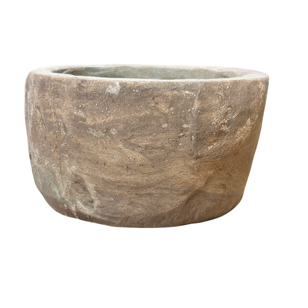 Indonesian Weathered Limestone Bowl - Berbere Imports
