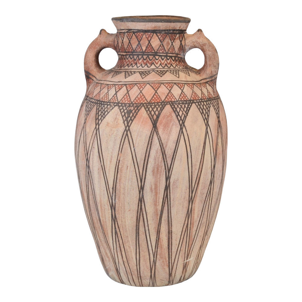 Moroccan Terracotta Earthen Ware Vase - Large - Berbere Imports