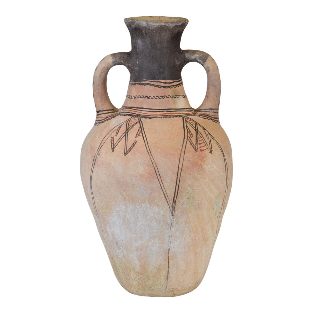 Moroccan Terracotta Earthen Ware Vase - Large - Berbere Imports