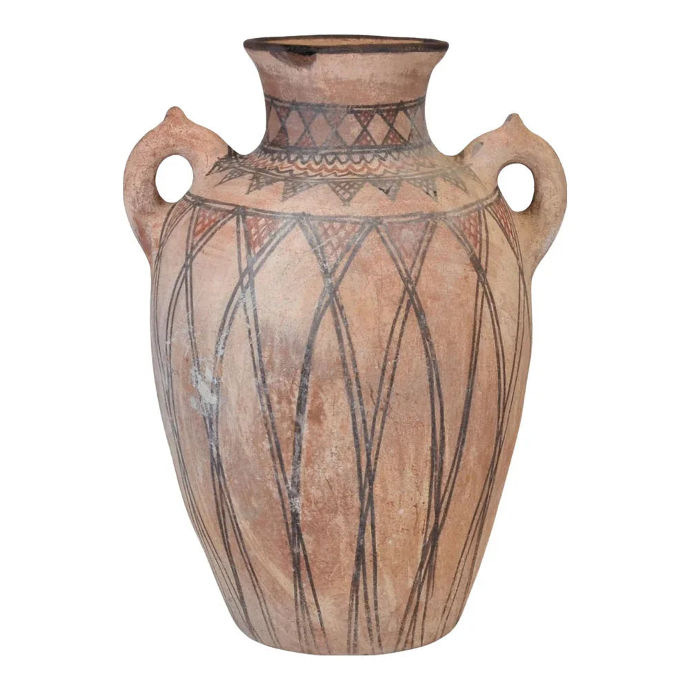 Moroccan Terracotta Earthen Ware Vase - Large - Berbere Imports