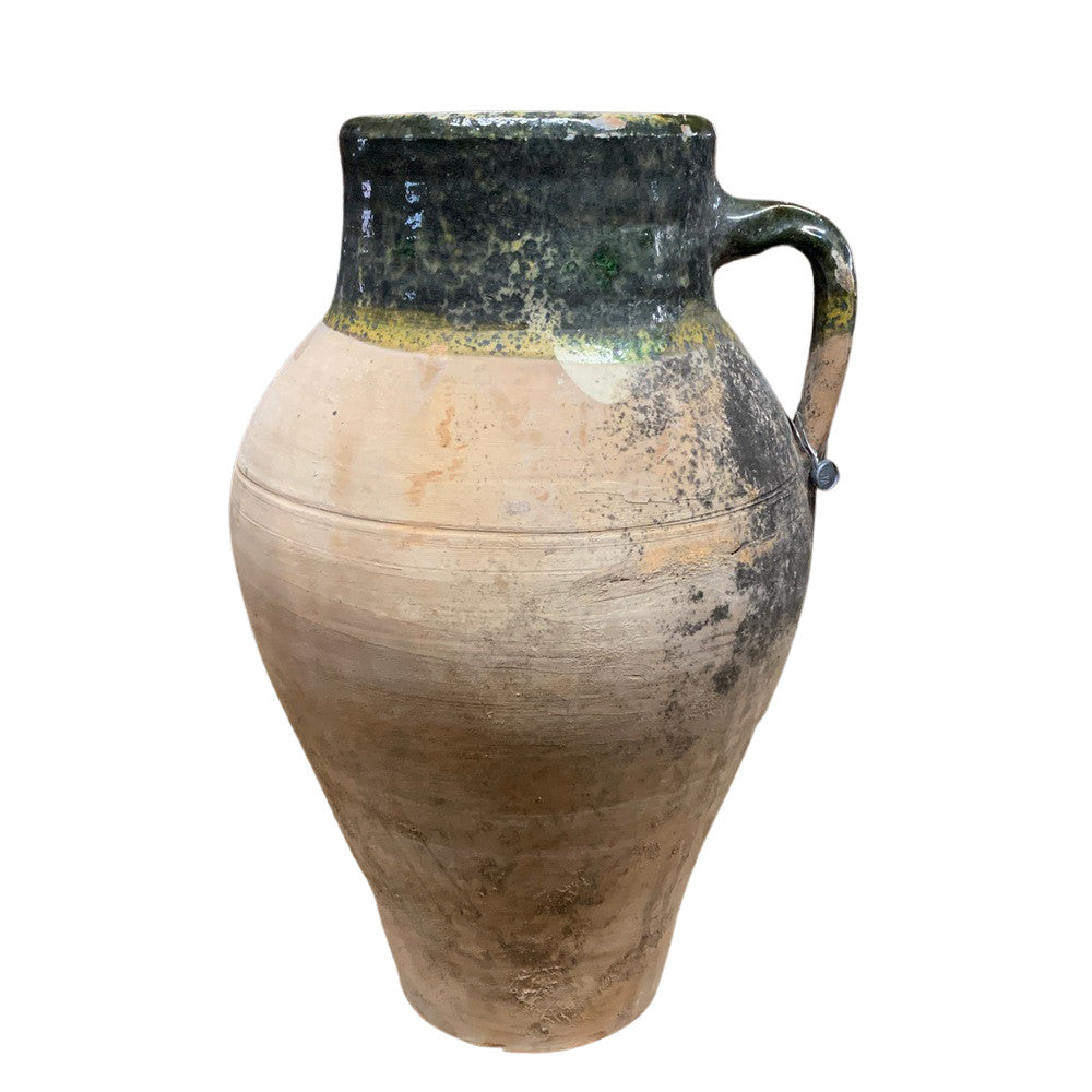 Vintage Turkish Terracotta Oil Jar - Berbere Imports