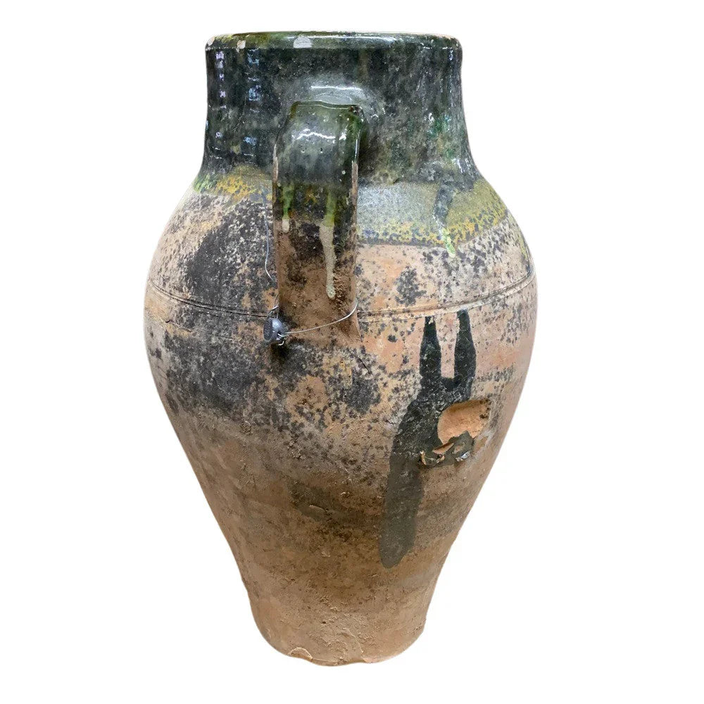 Vintage Turkish Terracotta Oil Jar - Berbere Imports