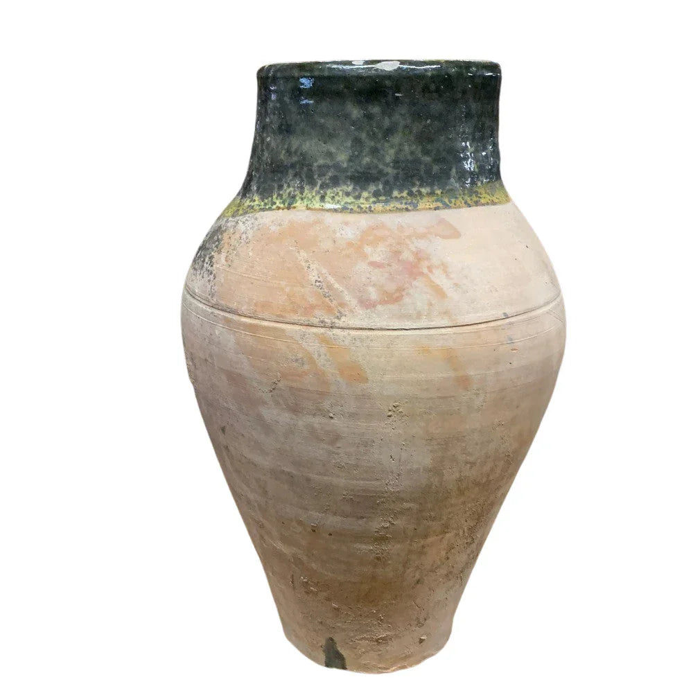 Vintage Turkish Terracotta Oil Jar - Berbere Imports