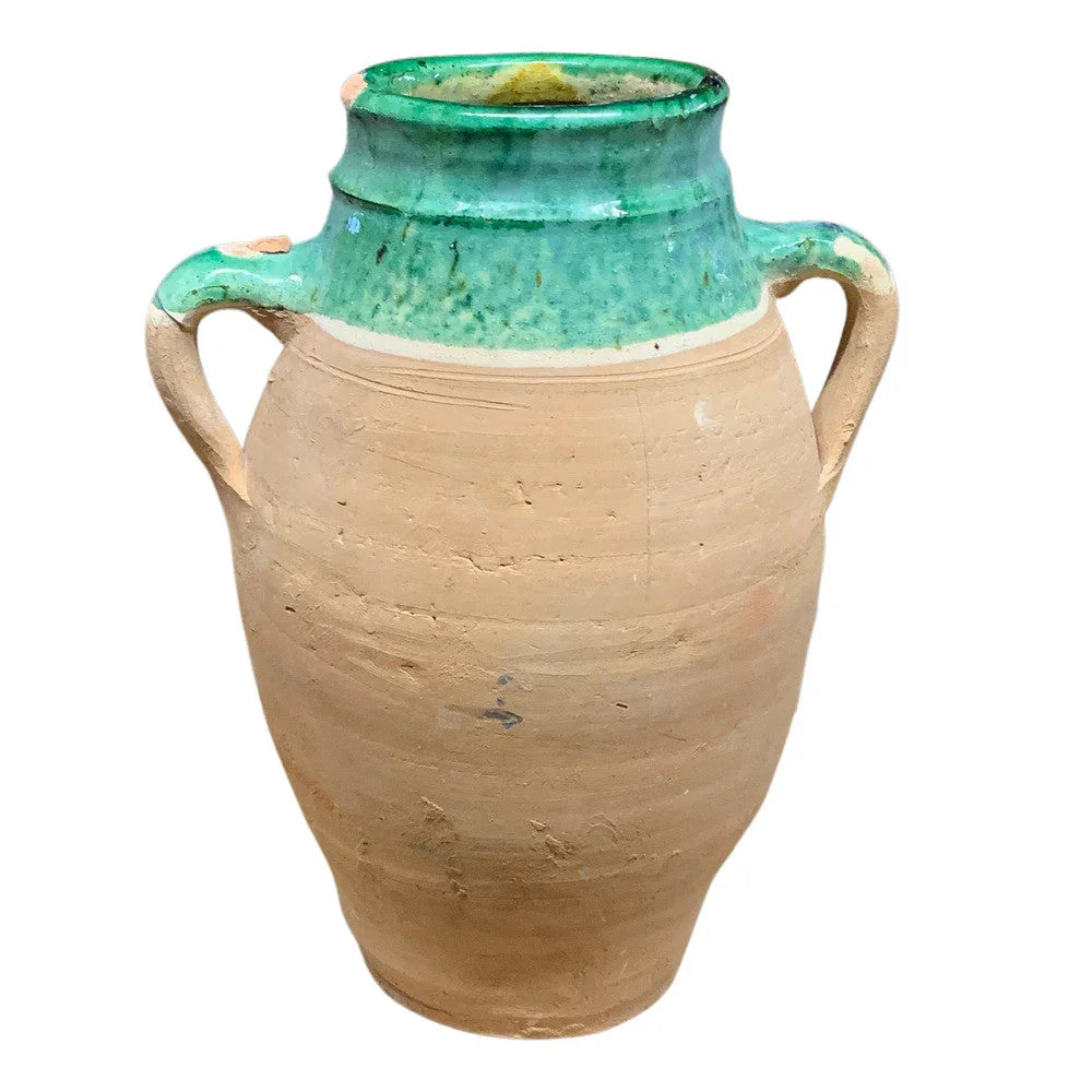 Vintage Turkish Terracotta Oil Jar - Berbere Imports