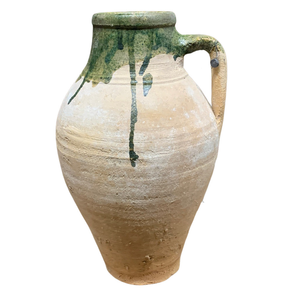 Vintage Turkish Terracotta Oil Jar - Berbere Imports