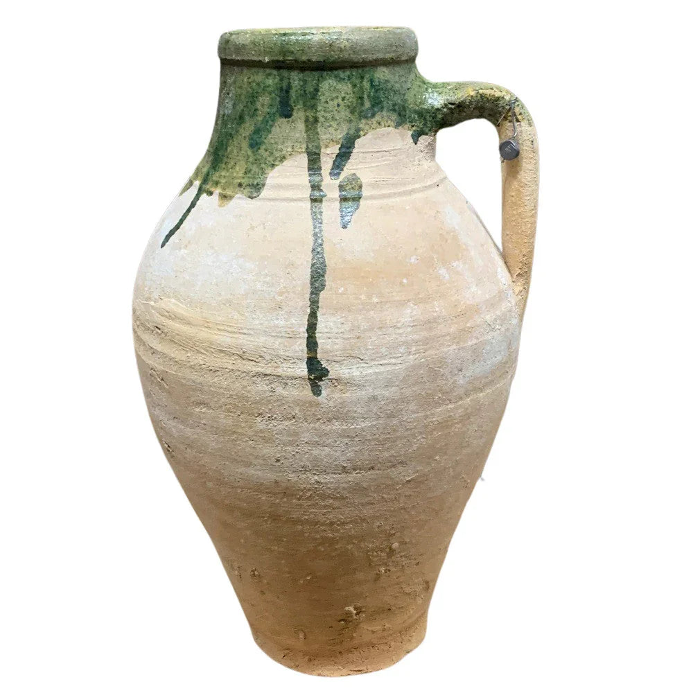 Vintage Turkish Terracotta Oil Jar - Berbere Imports
