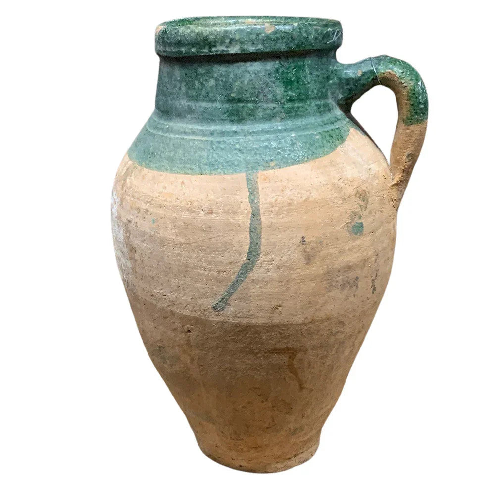 Vintage Turkish Terracotta Oil Jar - Berbere Imports