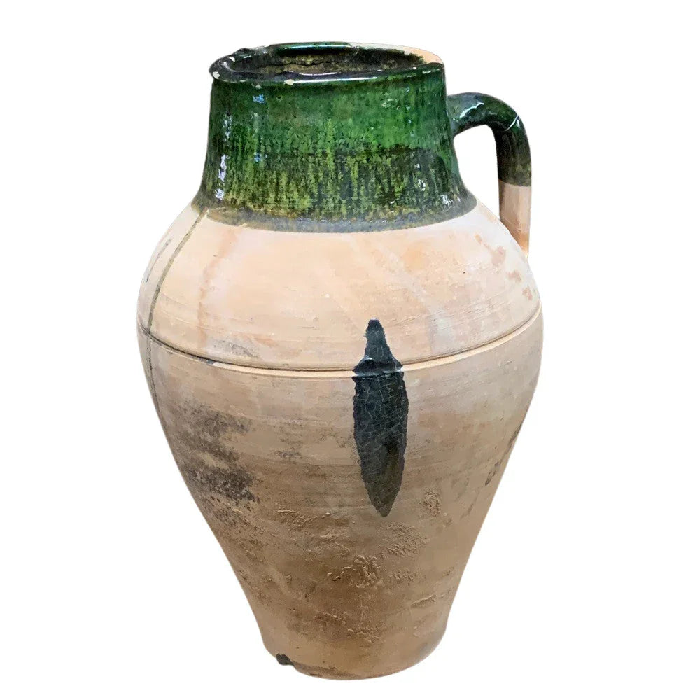 Vintage Turkish Terracotta Oil Jar - Berbere Imports