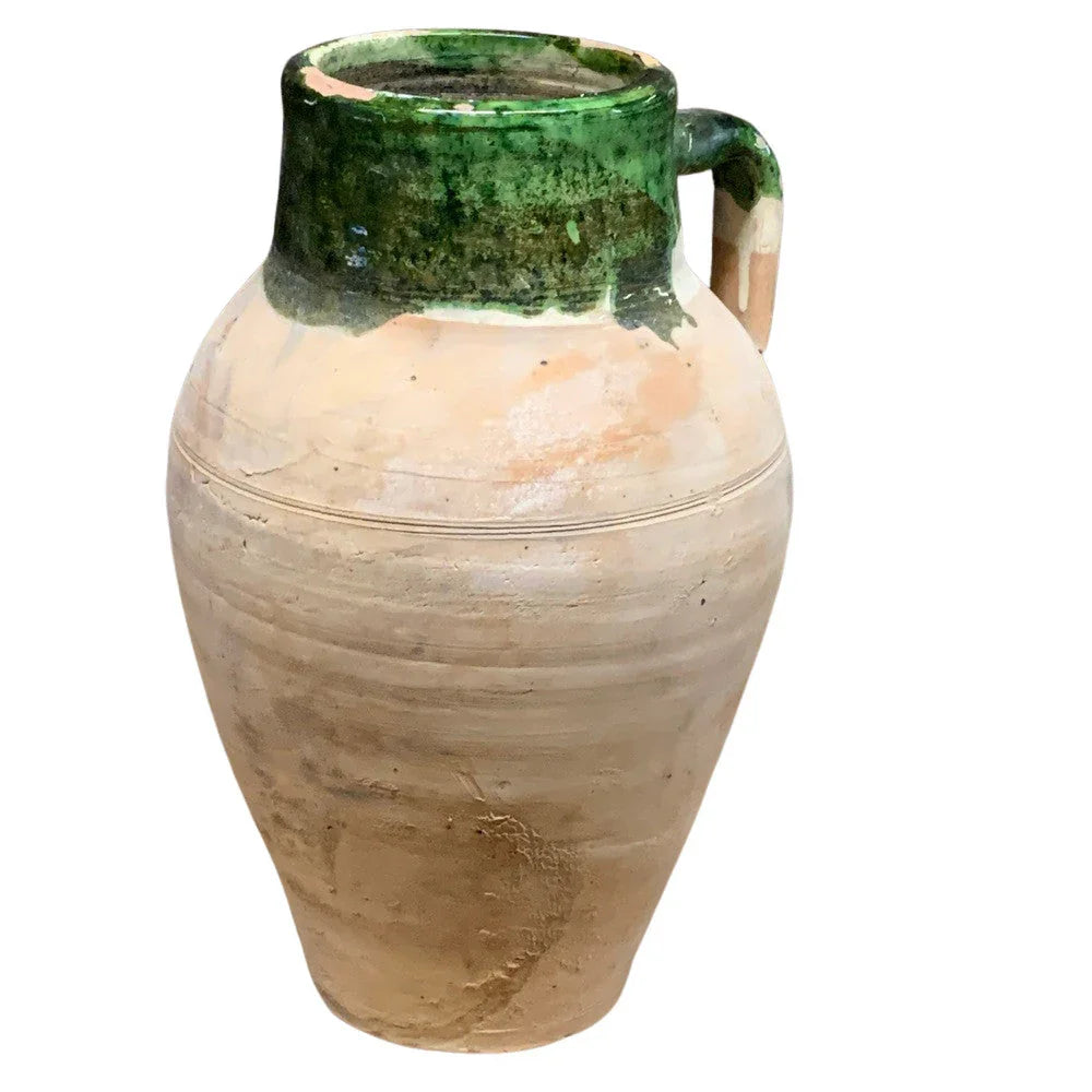 Vintage Turkish Terracotta Oil Jar - Berbere Imports