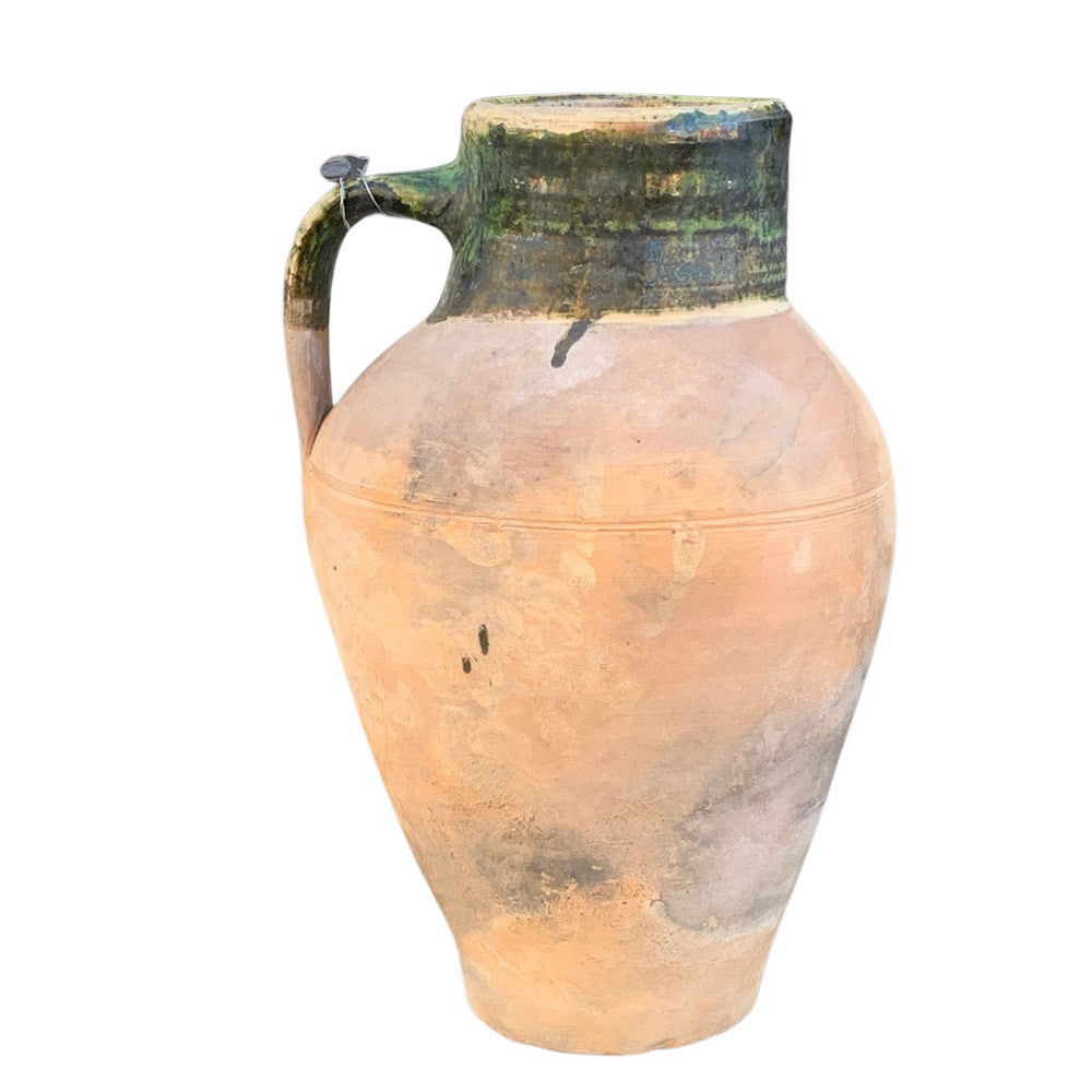 Turkish Terracotta Oil Jar 432-004, 13.5" H, view 3 of 10